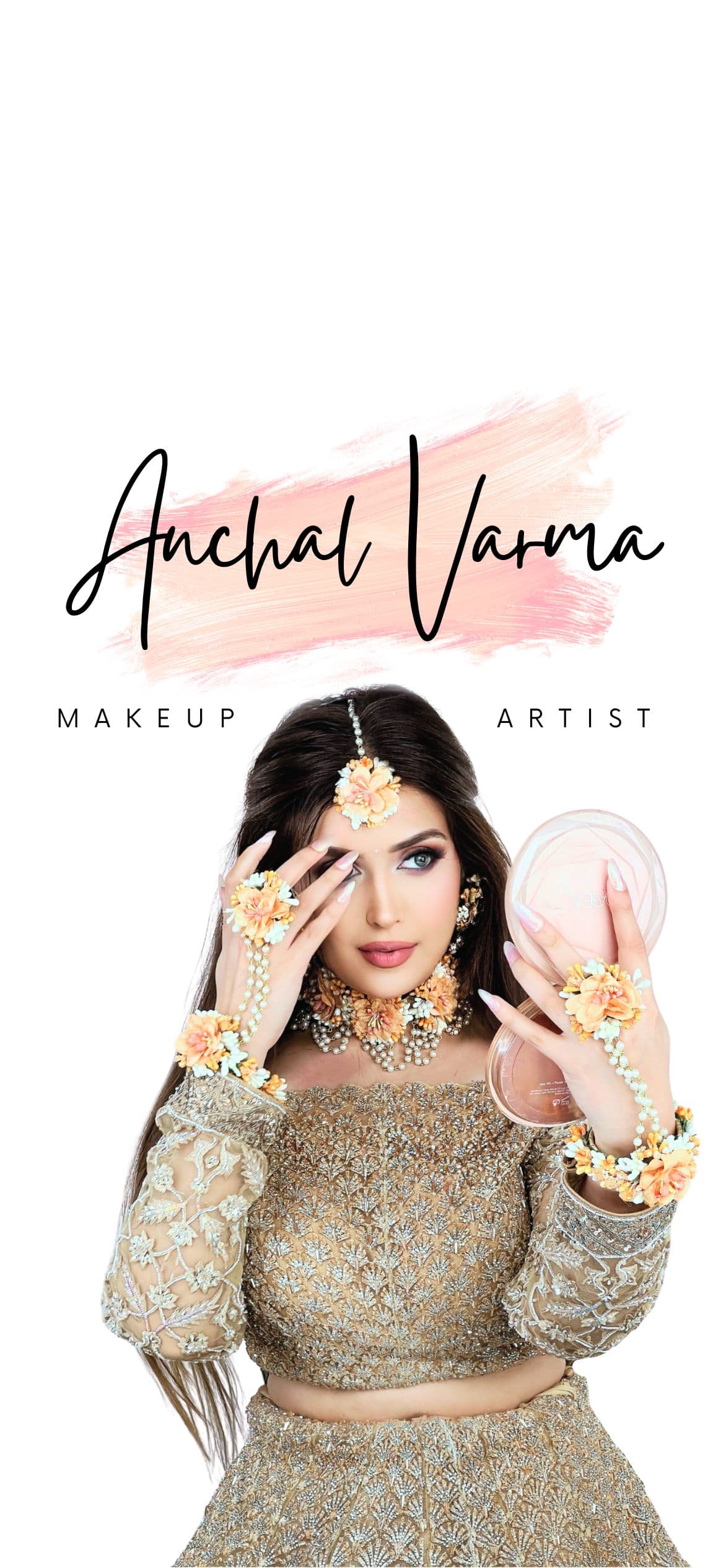 Makeup artist at work